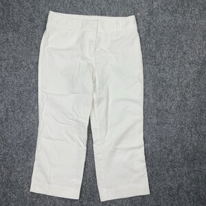 Lilly Pulitzer Pants Womens Size 8 White Capri Casual  coastal minimalist resort